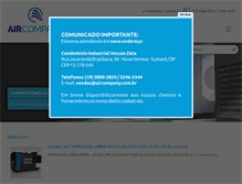Tablet Screenshot of aircompany.com.br